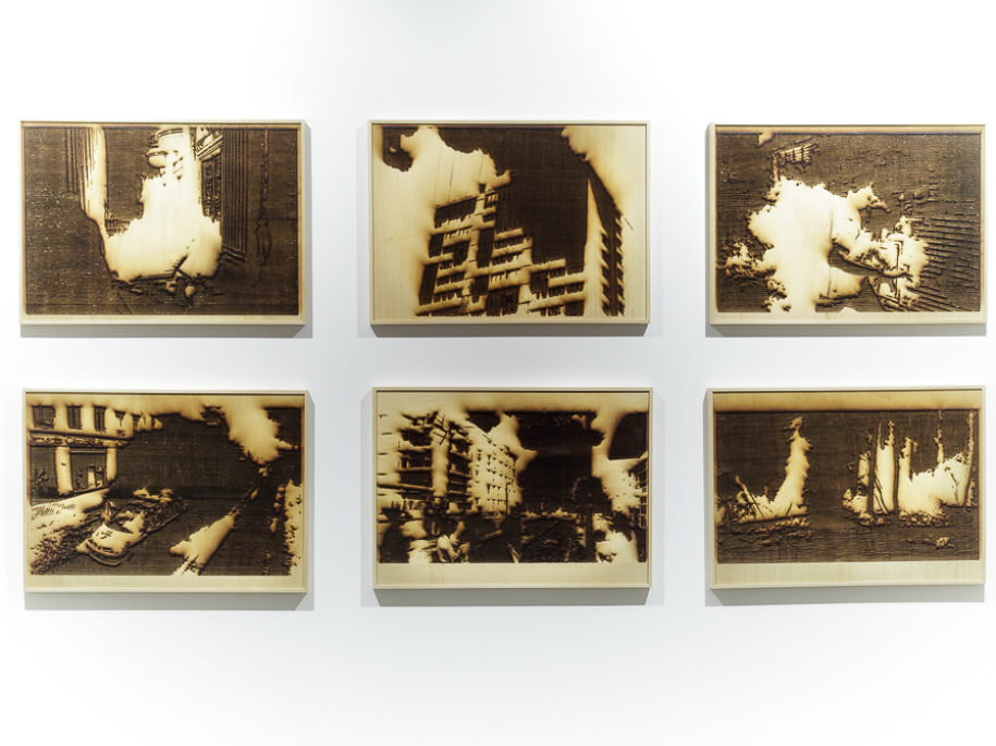 Ce qui Brûle series (2019) - Laser Wood Engraving